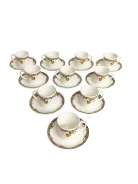 20 pc. Villeroy & Boch Messalina Demitasse Cups & Saucers