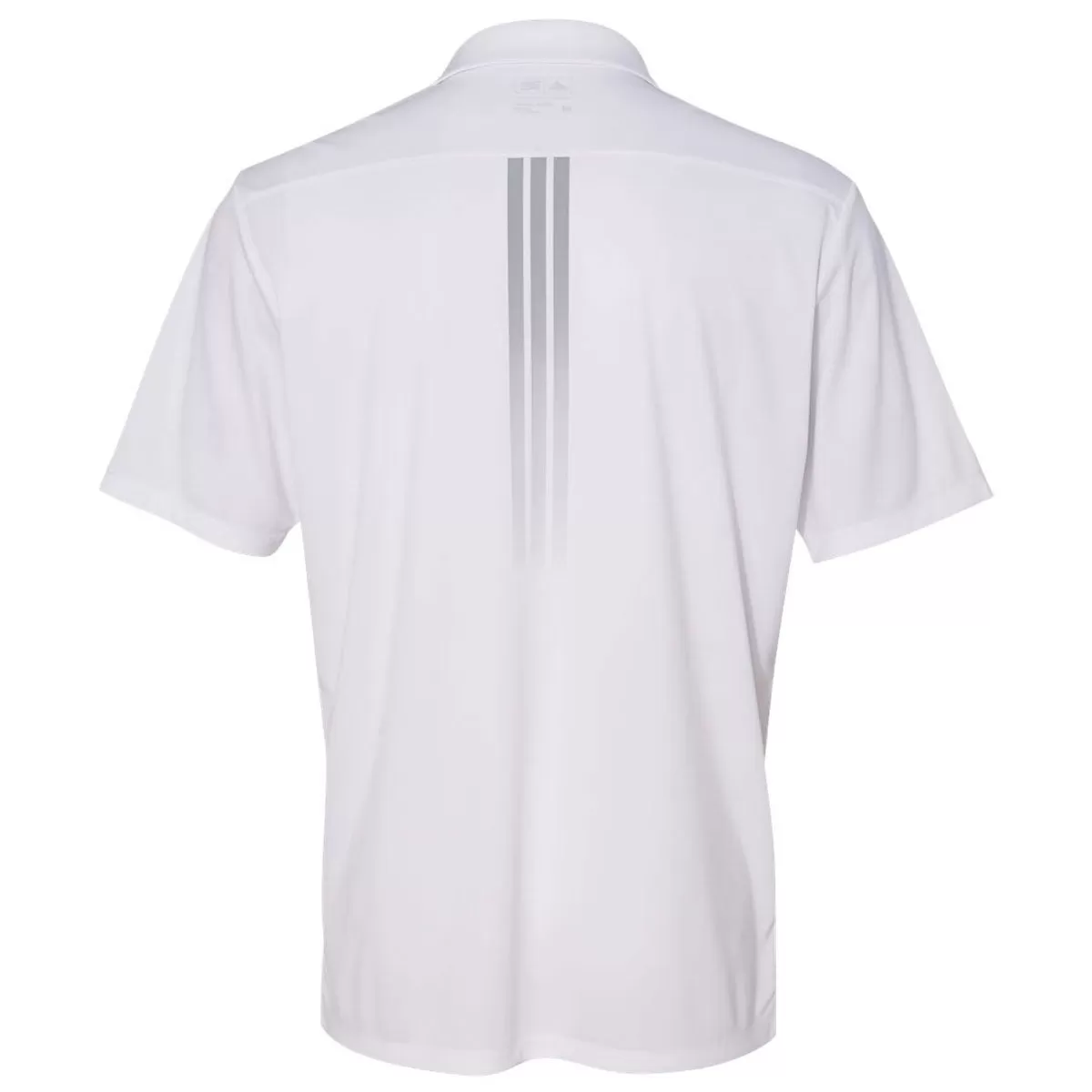 adidas Golf Men's White Gradient 3-Stripes Sport Shirt