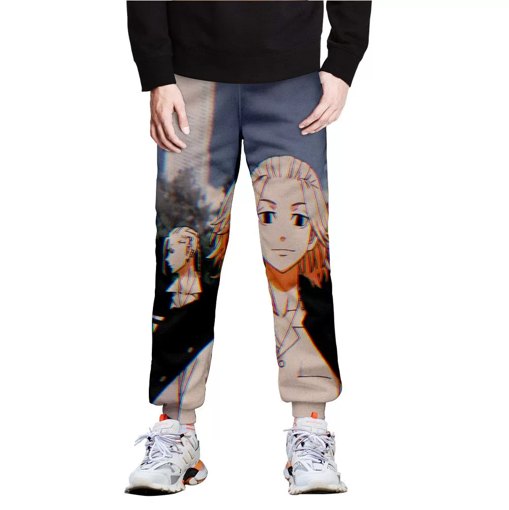 Anime 3D Pants New Printing Tokyo Revengers Manjiro Sano Draken Casual Long Trousers Sweatpants