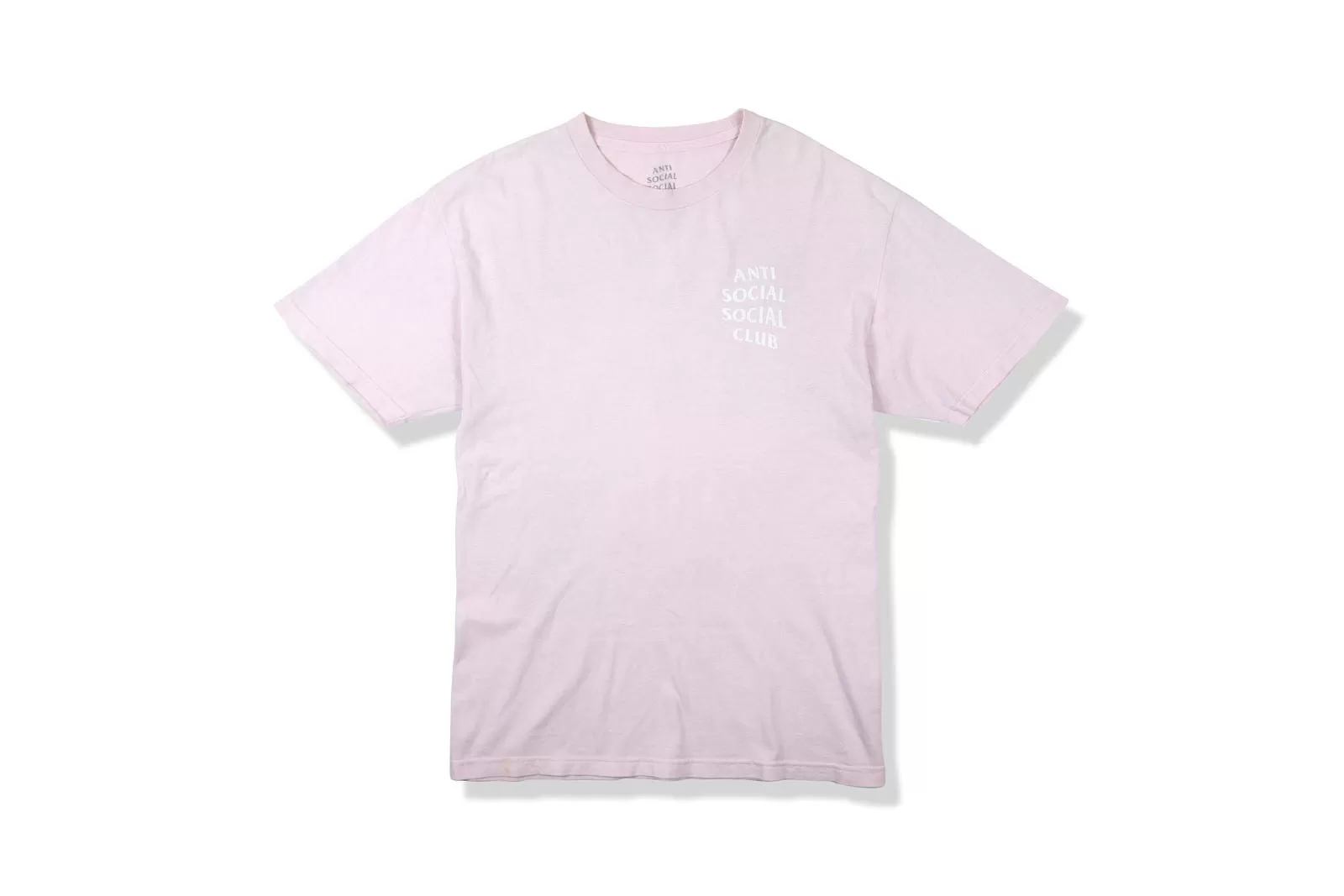 ANTI SOCIAL SOCIAL CLUB LOGO PINK WHITE TEE