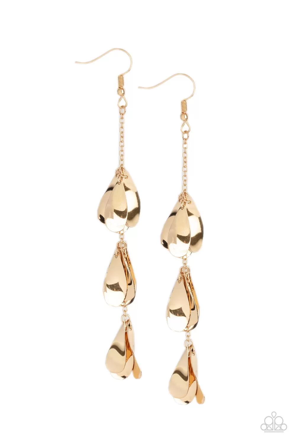 Arrival CHIME Gold Earrings - Paparazzi Accessories