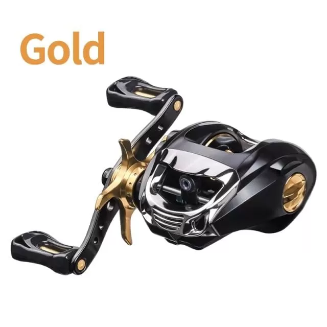 Baitcasting Reel BT2000 8kg Drag SFS Double Brake System Saltwater Reel 6.3:1 High Speed Metal Spare Spool Fishing Reel