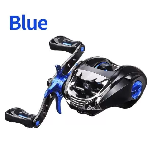 Baitcasting Reel BT2000 8kg Drag SFS Double Brake System Saltwater Reel 6.3:1 High Speed Metal Spare Spool Fishing Reel