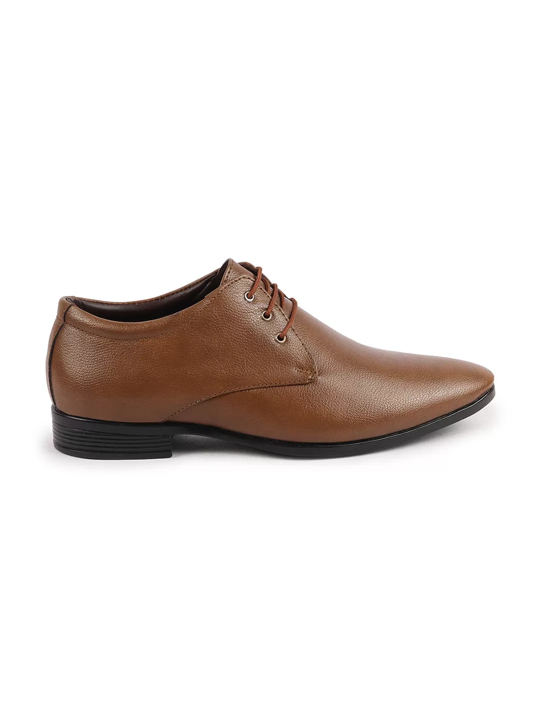 Basics Men Tan Formal Office Lace Up Shoes