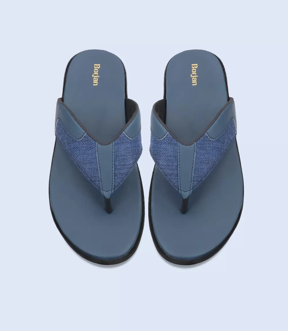 BM5463-NAVY-Men Casual Chappals