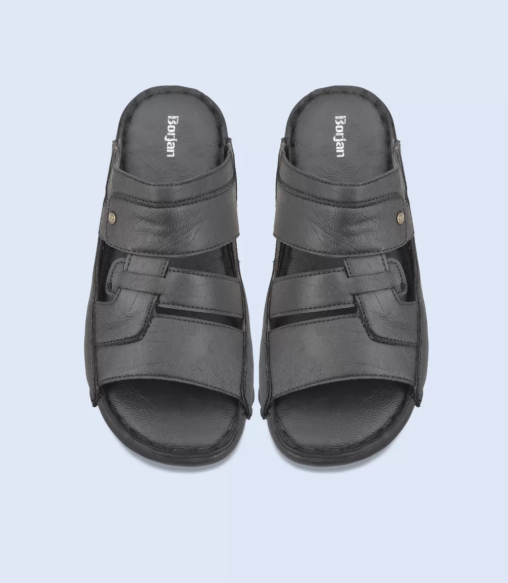 BM5496-BLACK-Men Casual Slipper