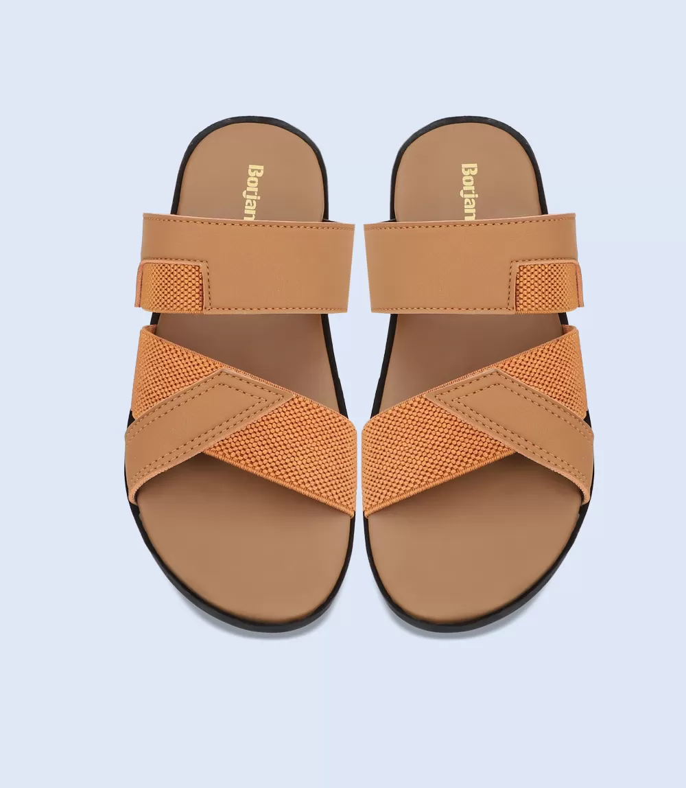 BM5549-TAN-Men Casual Slippers