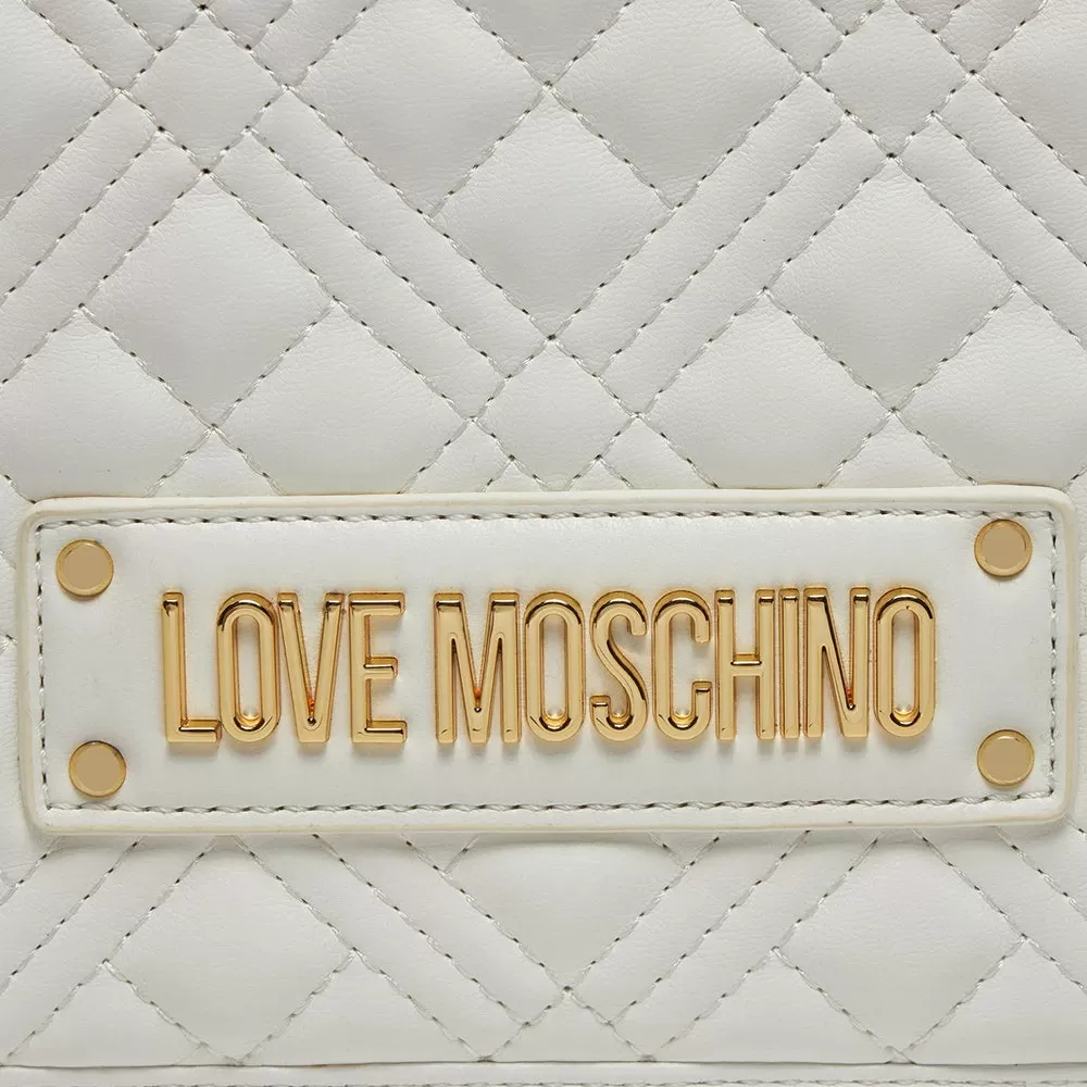 Borsa Donna a Spalla e Tracolla LOVE MOSCHINO linea Quilted Bianco