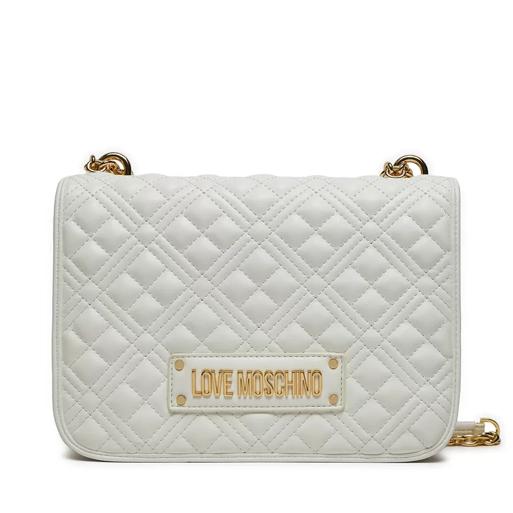 Borsa Donna a Spalla e Tracolla LOVE MOSCHINO linea Quilted Bianco