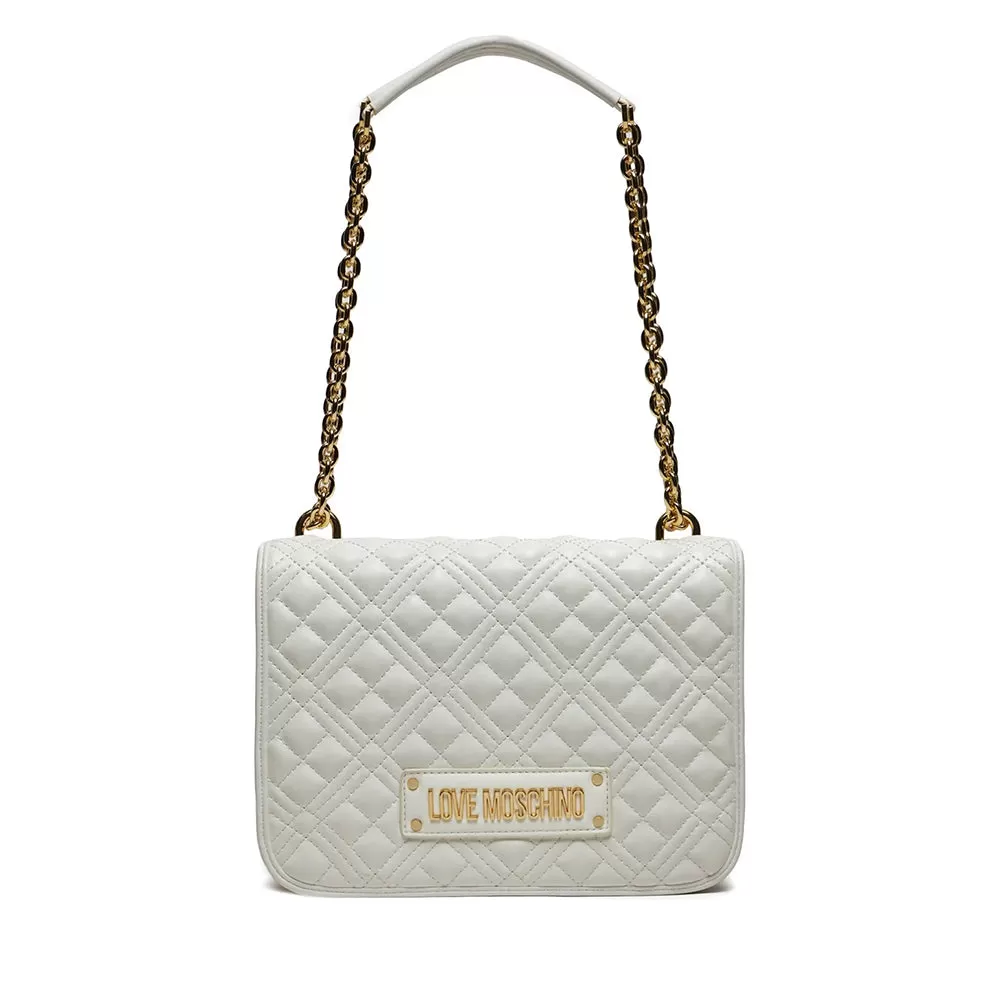 Borsa Donna a Spalla e Tracolla LOVE MOSCHINO linea Quilted Bianco