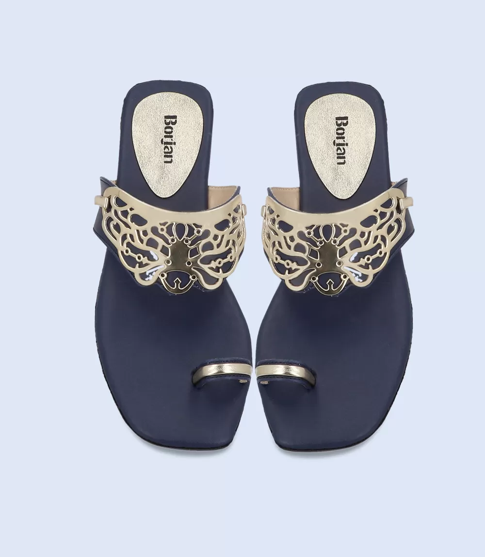 BW8044-NAVY-Women Casual Chappal