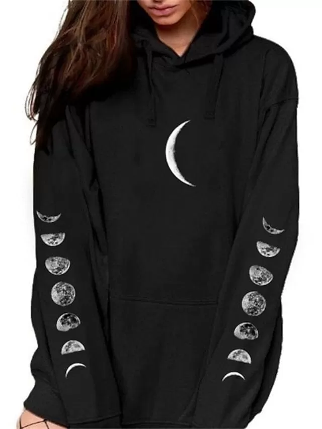 Casual Butterfly Graphic Women's Hoodie Sweatshirt