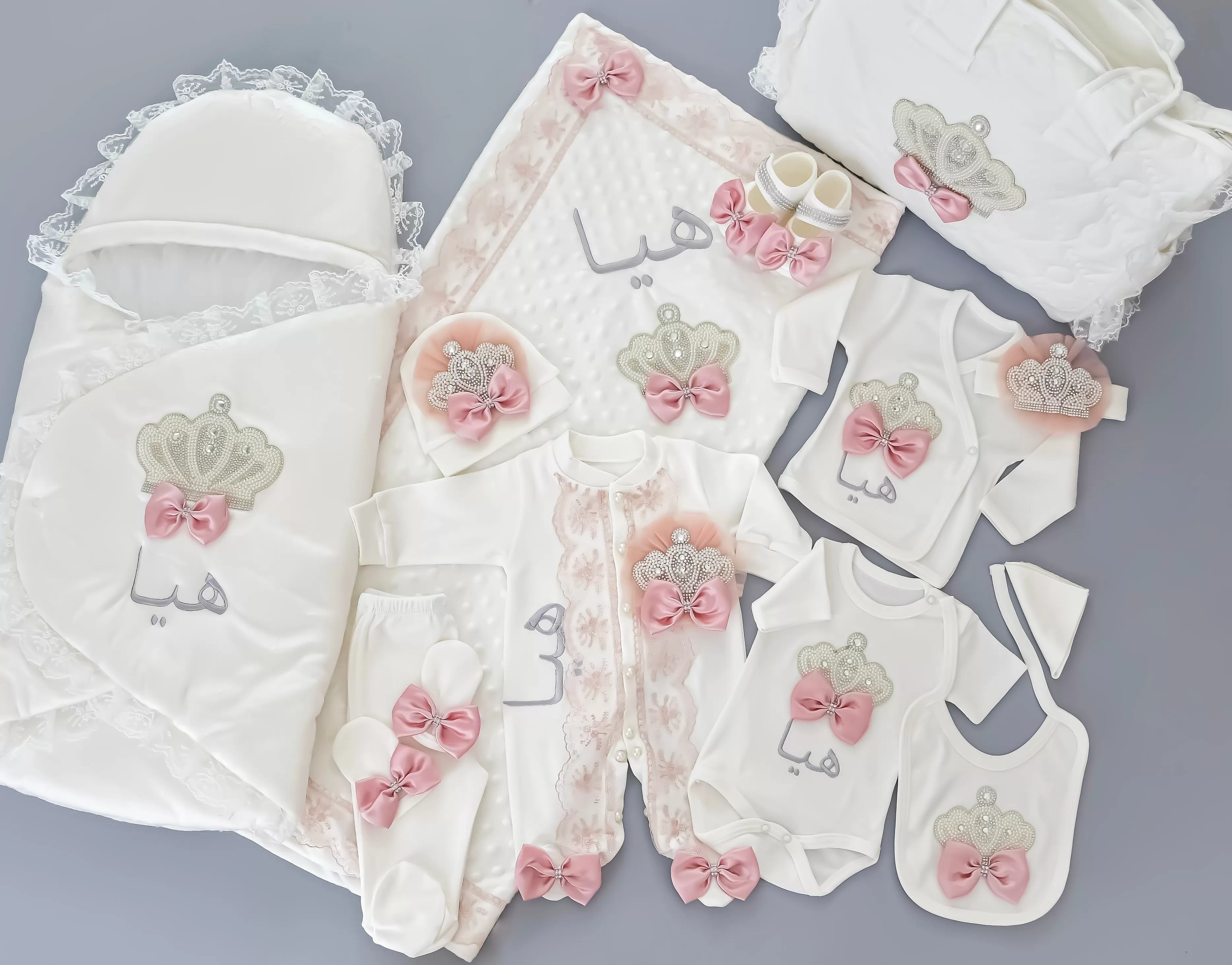 Coming Home Personalised Newborn Girl Set