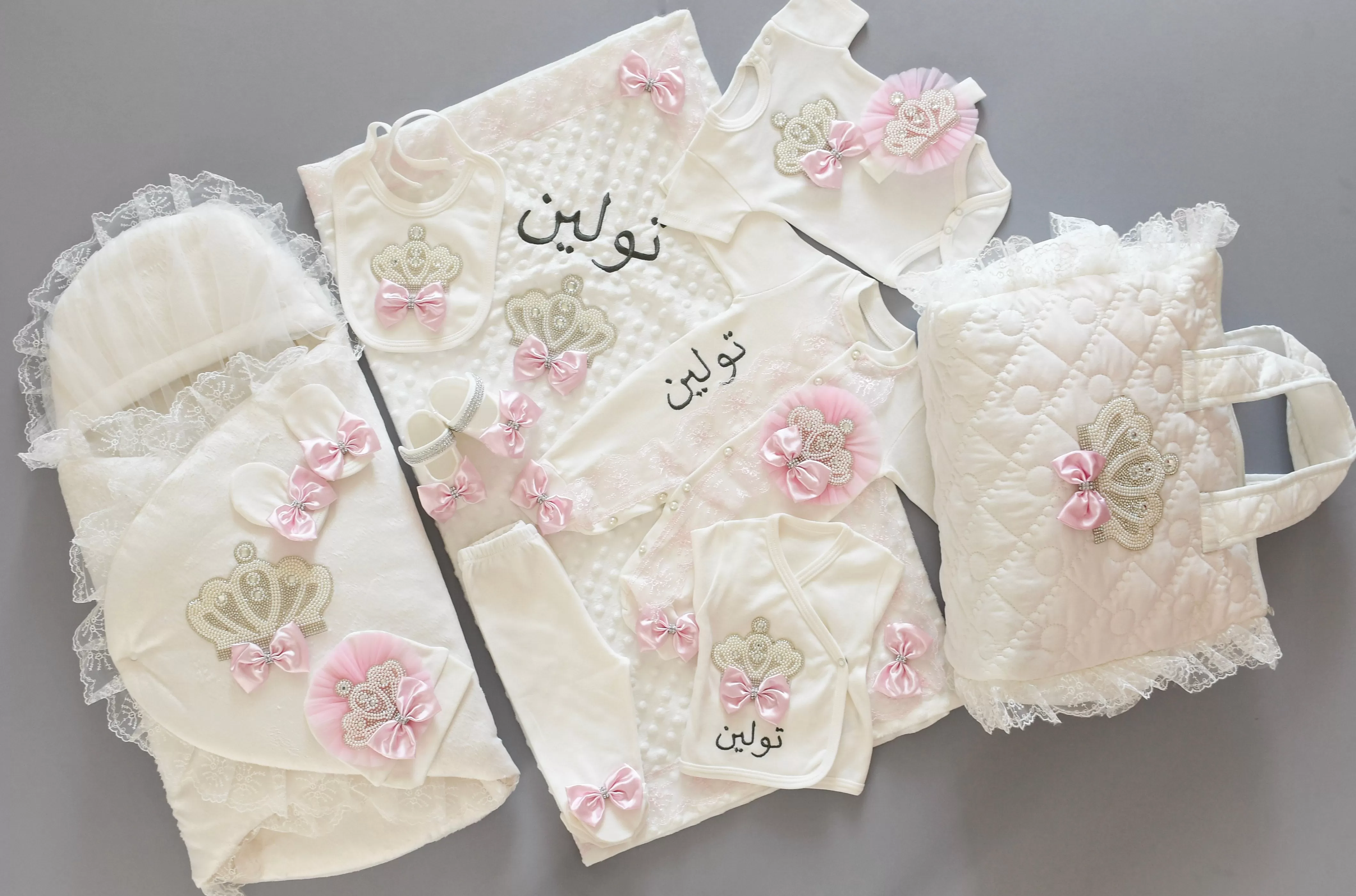 Coming Home Personalised Newborn Girl Set