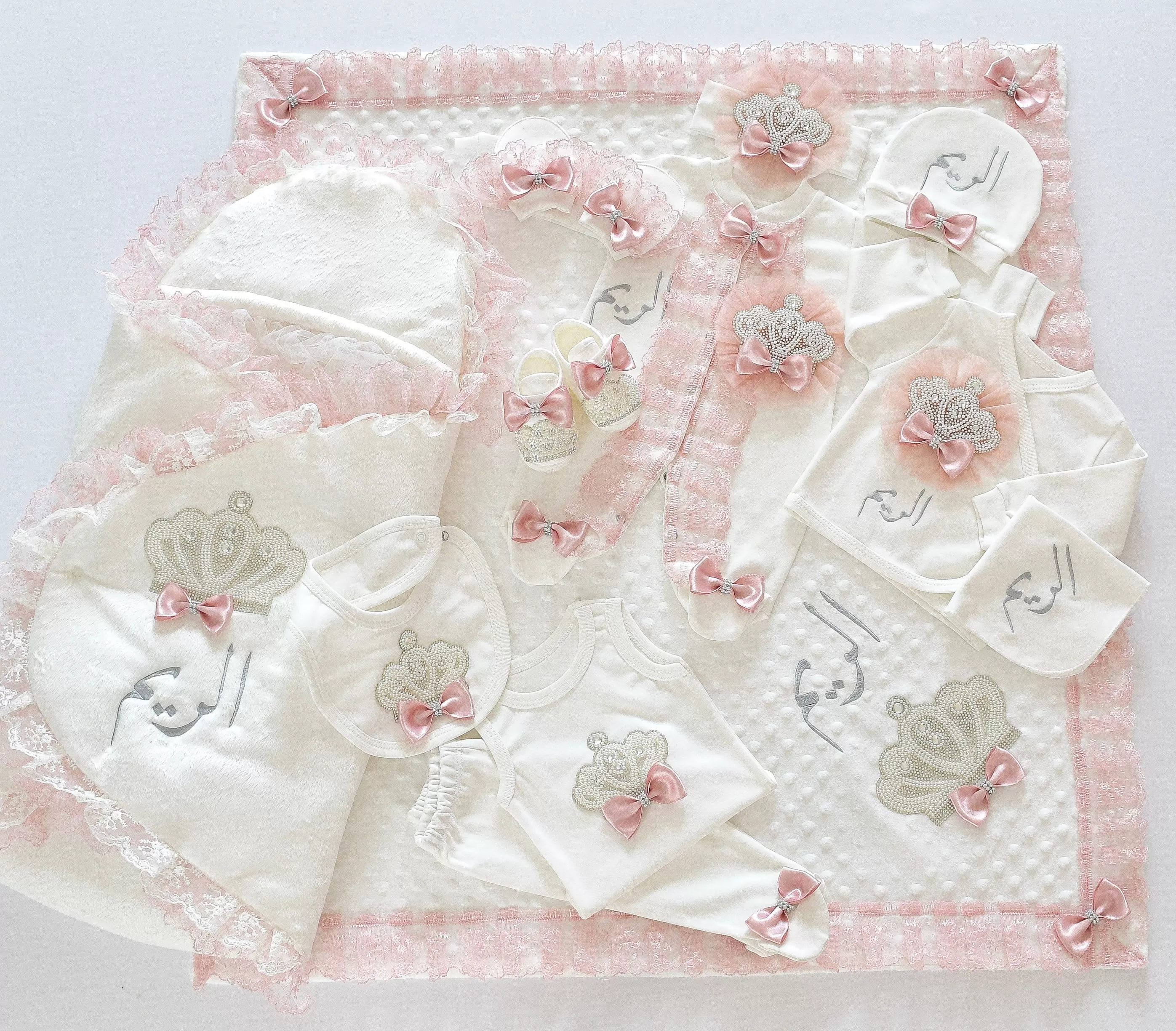 Coming Home Personalised Newborn Girl Set