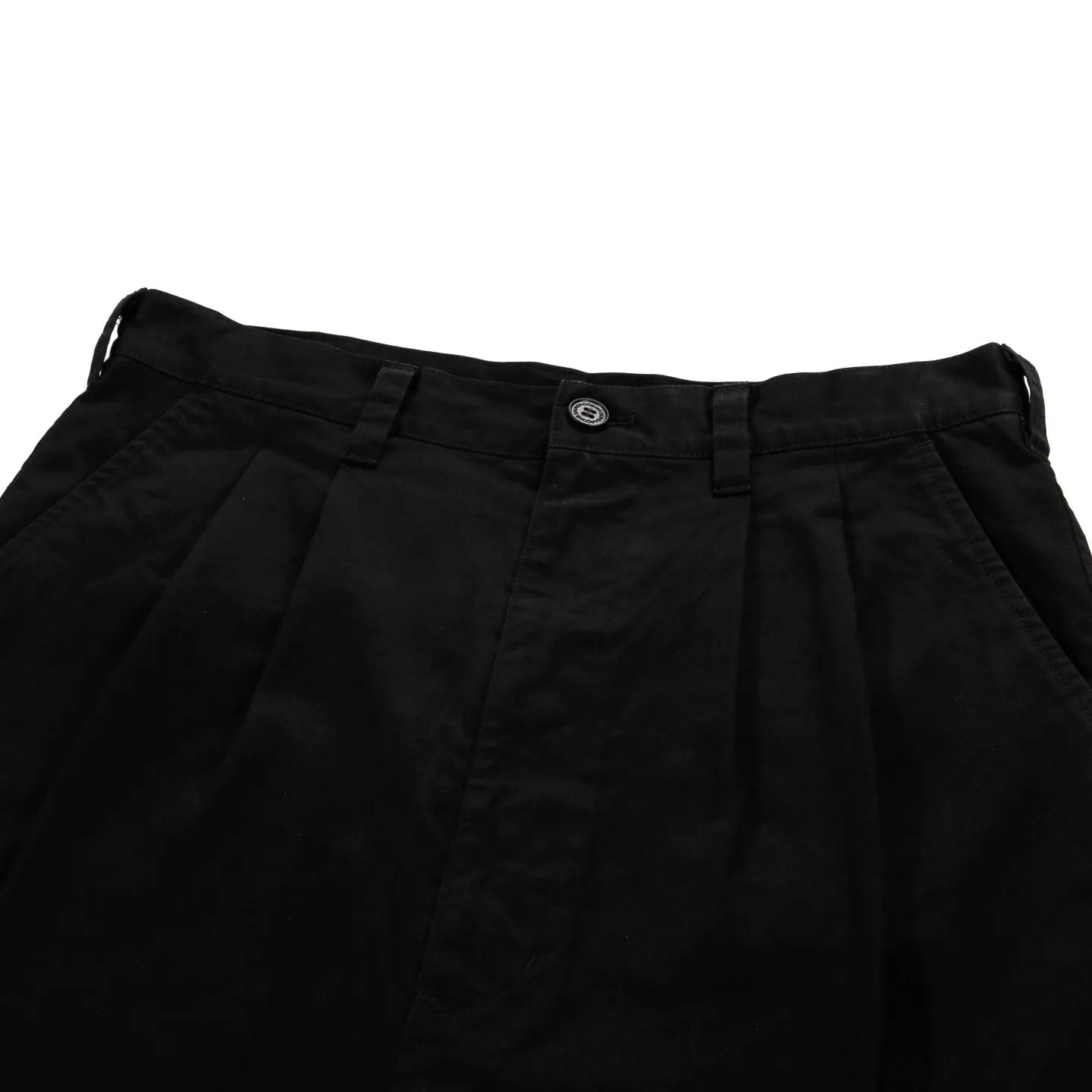 COMME DES GARCONS HOMME P010 CROPPED WIDE PANT BLACK