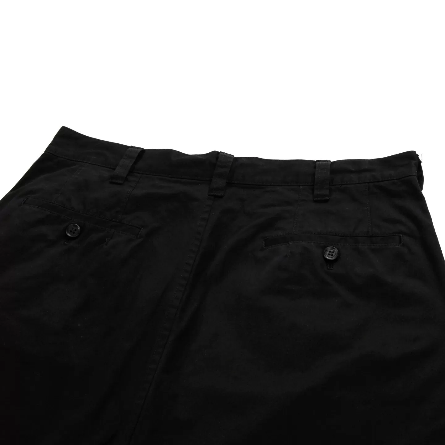 COMME DES GARCONS HOMME P010 CROPPED WIDE PANT BLACK