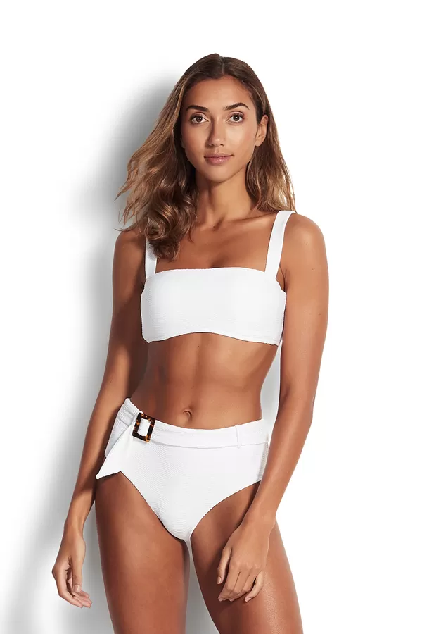 DD Bandeau &  Retro Pant - White