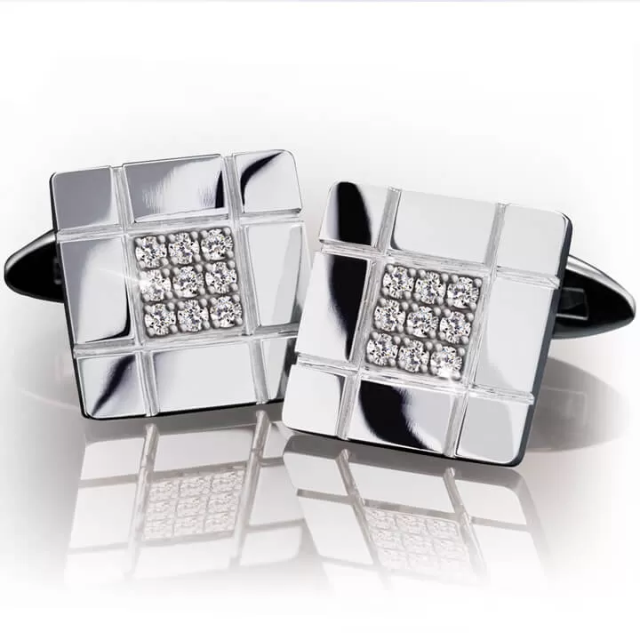 Diamond Grid Cufflinks