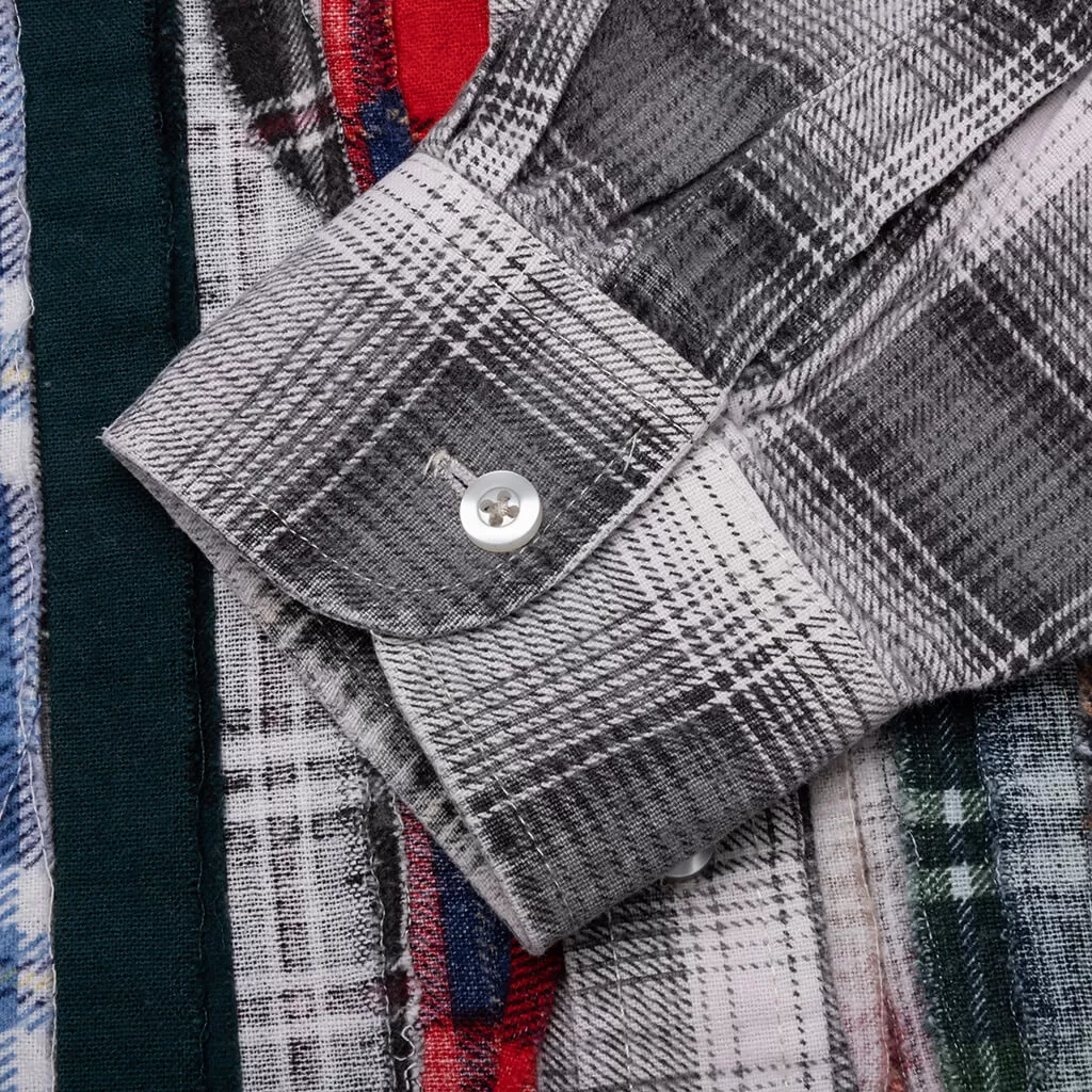 Flannel Shirt Ribbon Shirt - Assorted