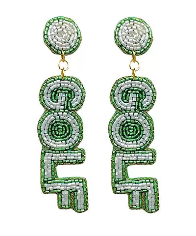 'Golf' Beaded Drop Earrings