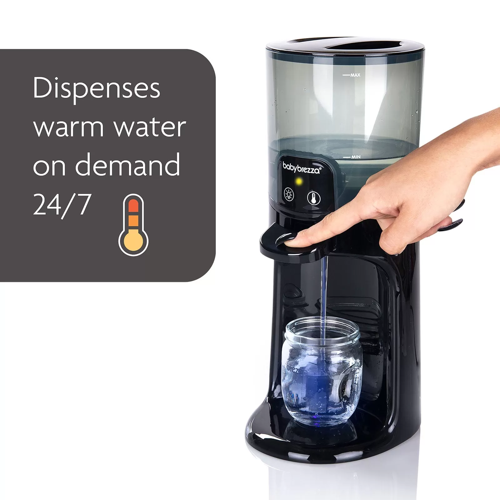 Instant Water Warmer Advanced For Baby Bottles with Nightlight - Instantly Dispenses Warm Water