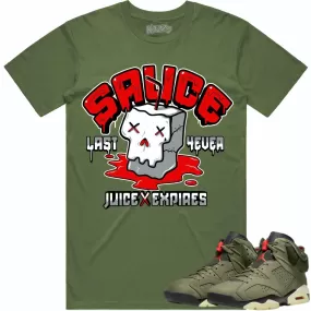 Jordan 6 Cactus Jack 6s Shirt to Match - RED SAUCE