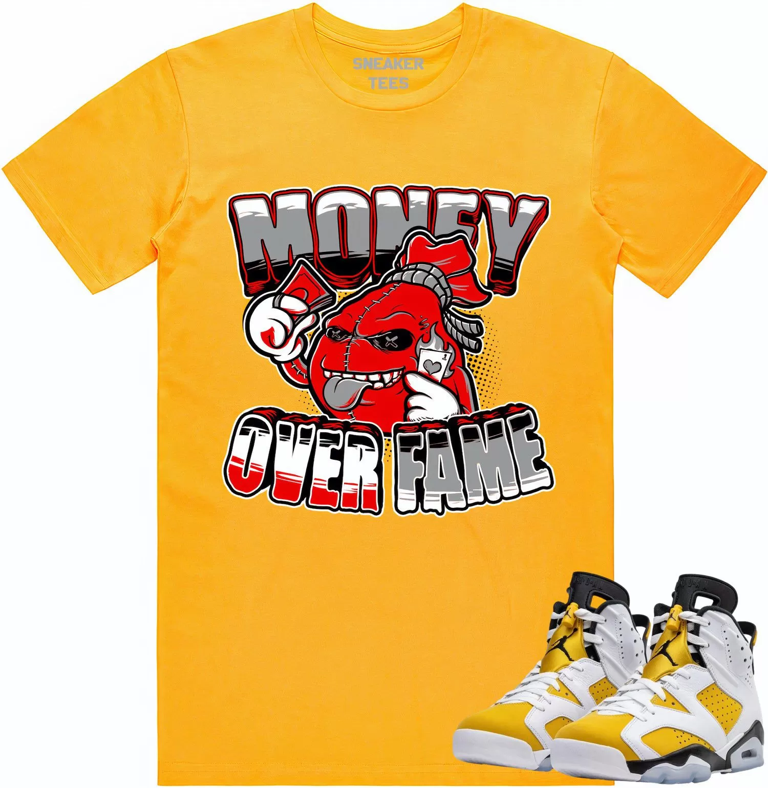 Jordan 6 Yellow Ochre 6s Shirt to Match - RED MOF