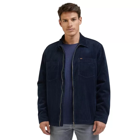 Lee velvet jacket with loose fit Chetopa 112342638 blue