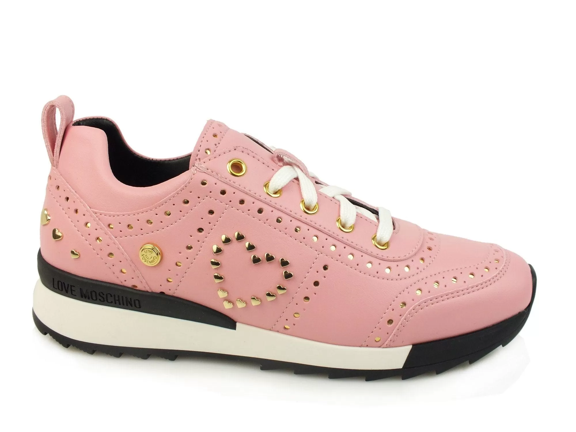 LOVE MOSCHINO Power25 sneakers borchie PELLE ROSA JA15042G14IA260A