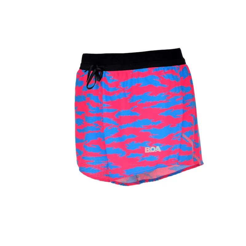 Men's Aeroelite 2" Split Shorts- Torn Camo Pink/Blue