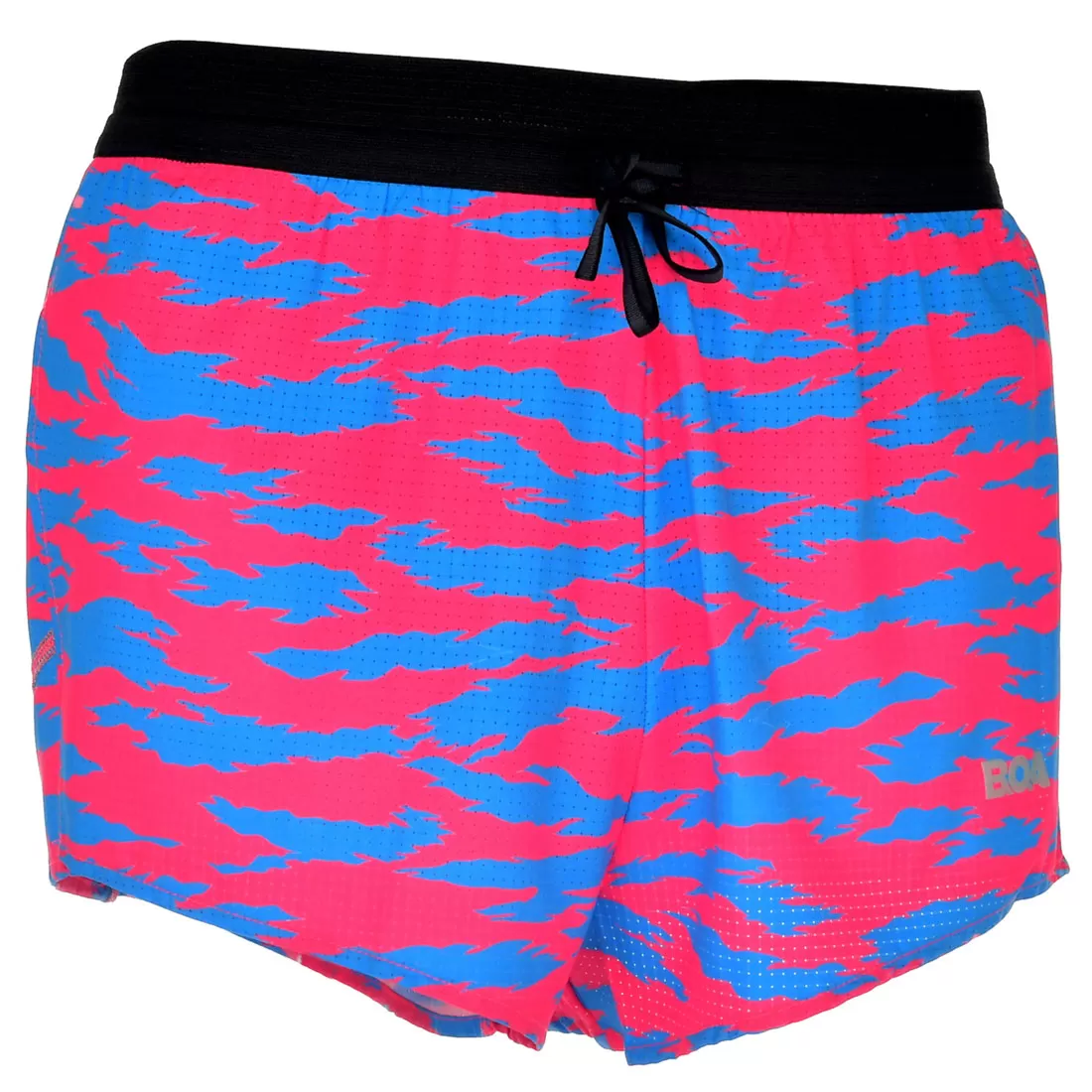 Men's Aeroelite 2" Split Shorts- Torn Camo Pink/Blue