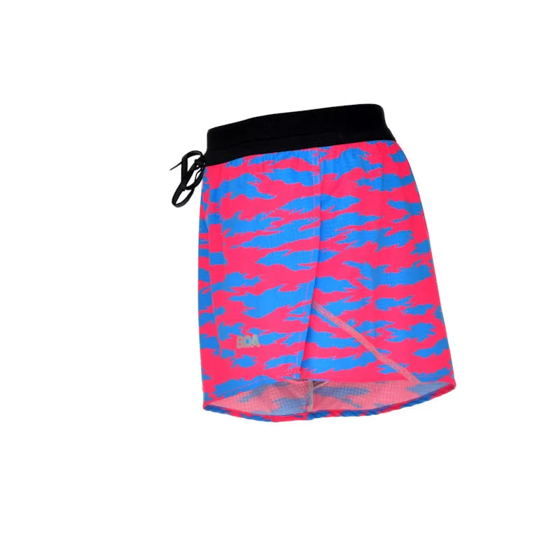 Men's Aeroelite 2" Split Shorts- Torn Camo Pink/Blue