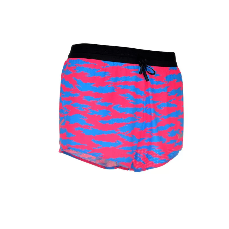 Men's Aeroelite 2" Split Shorts- Torn Camo Pink/Blue