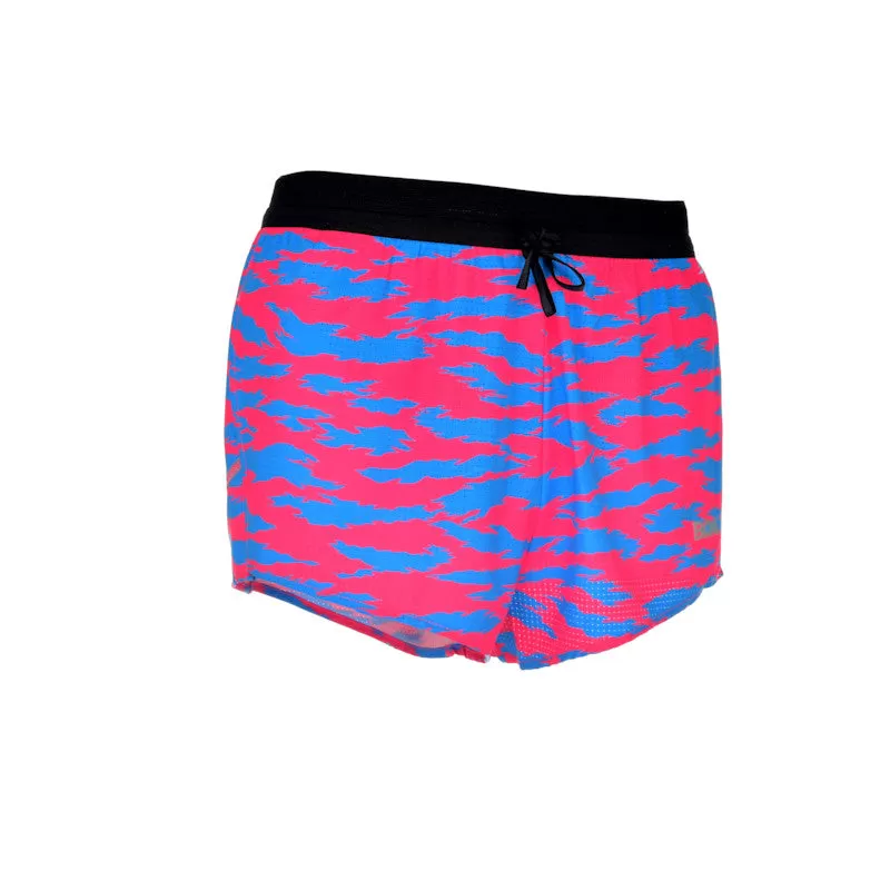 Men's Aeroelite 2" Split Shorts- Torn Camo Pink/Blue