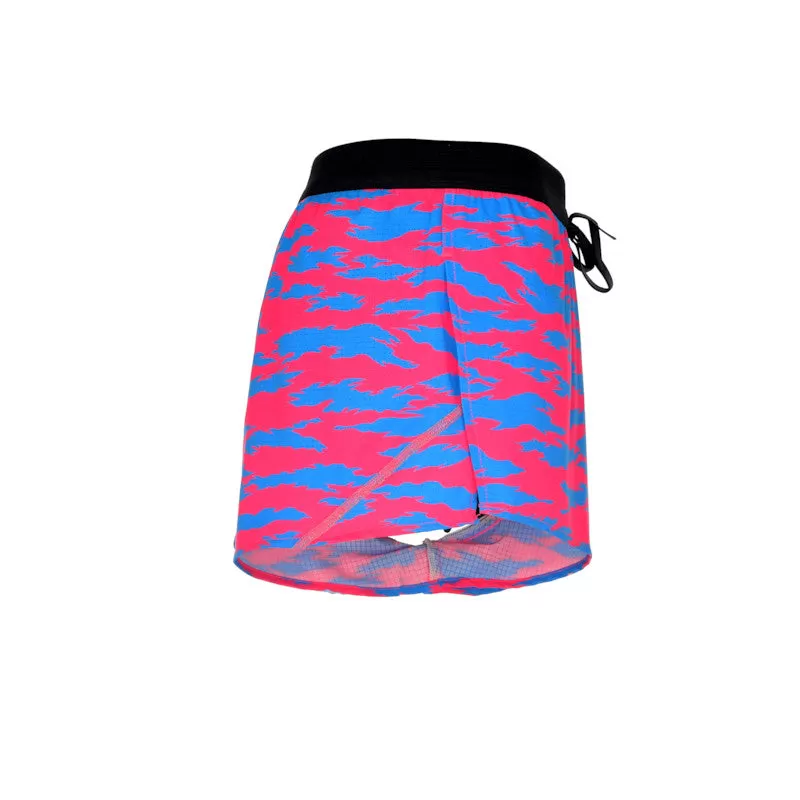 Men's Aeroelite 2" Split Shorts- Torn Camo Pink/Blue