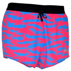 Men's Aeroelite 2" Split Shorts- Torn Camo Pink/Blue