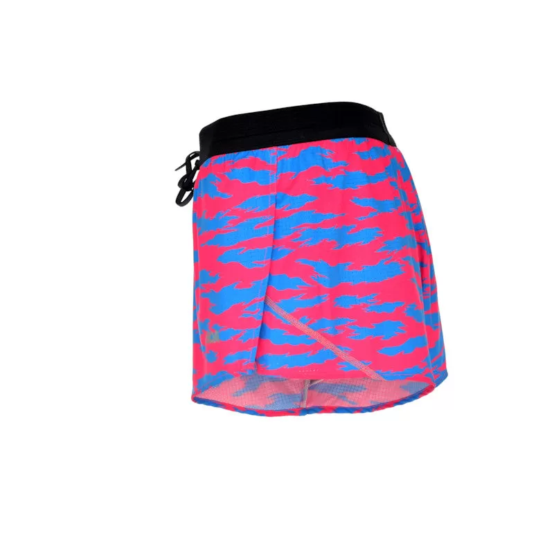 Men's Aeroelite 2" Split Shorts- Torn Camo Pink/Blue