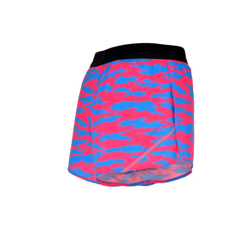 Men's Aeroelite 2" Split Shorts- Torn Camo Pink/Blue