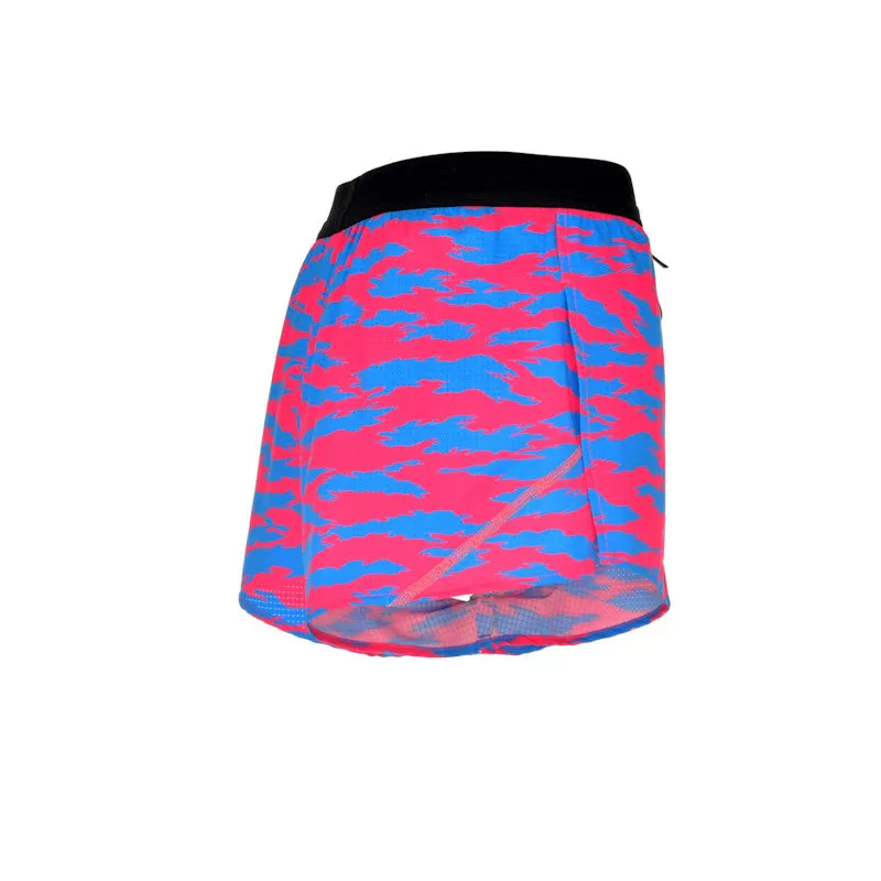 Men's Aeroelite 2" Split Shorts- Torn Camo Pink/Blue