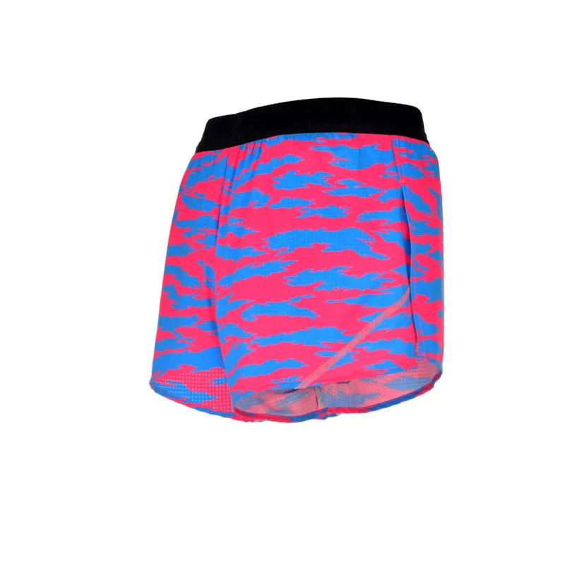 Men's Aeroelite 2" Split Shorts- Torn Camo Pink/Blue