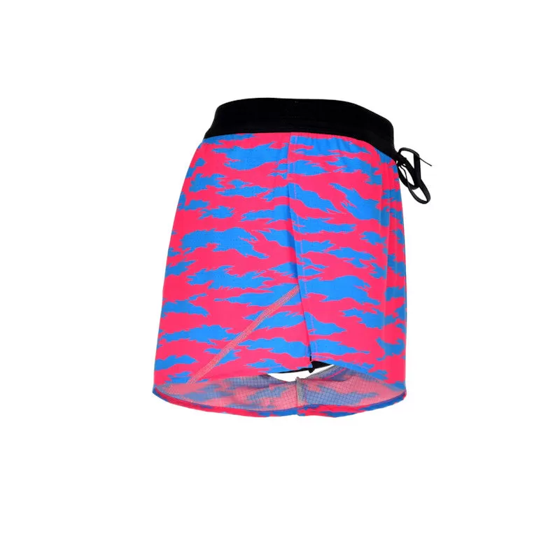 Men's Aeroelite 2" Split Shorts- Torn Camo Pink/Blue