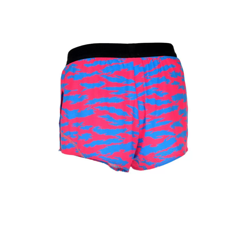 Men's Aeroelite 2" Split Shorts- Torn Camo Pink/Blue