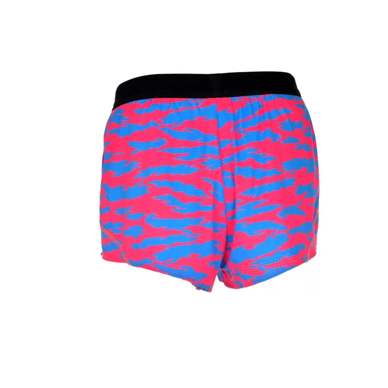 Men's Aeroelite 2" Split Shorts- Torn Camo Pink/Blue