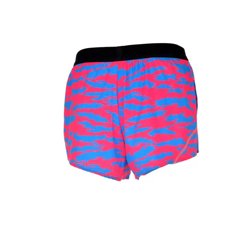 Men's Aeroelite 2" Split Shorts- Torn Camo Pink/Blue