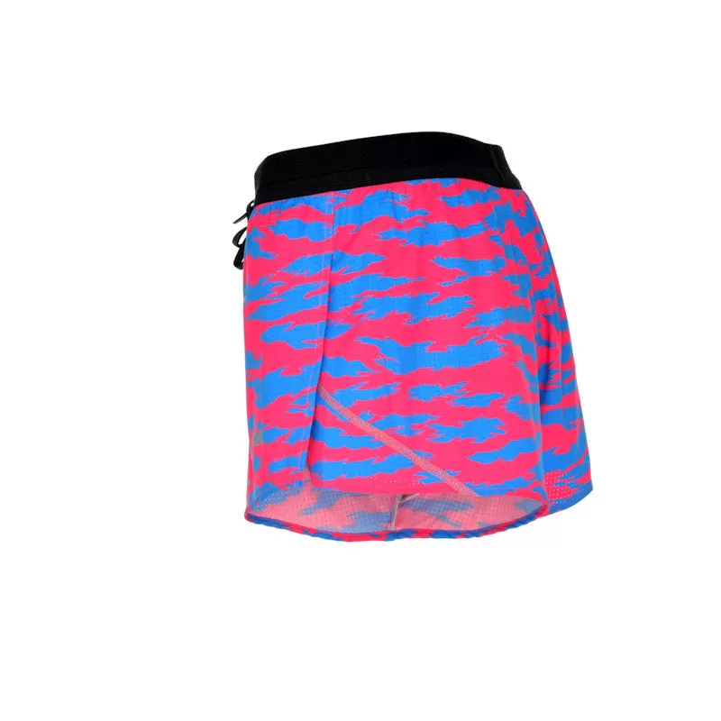 Men's Aeroelite 2" Split Shorts- Torn Camo Pink/Blue