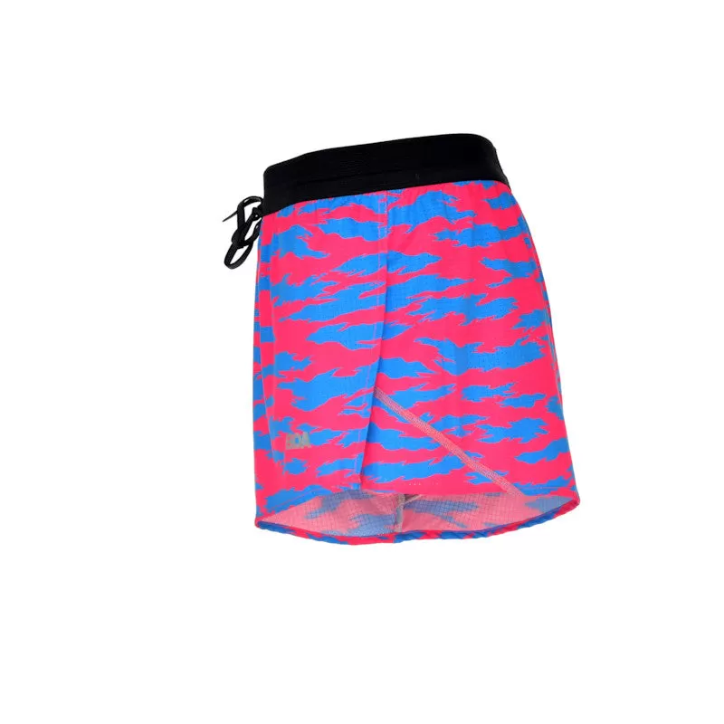 Men's Aeroelite 2" Split Shorts- Torn Camo Pink/Blue