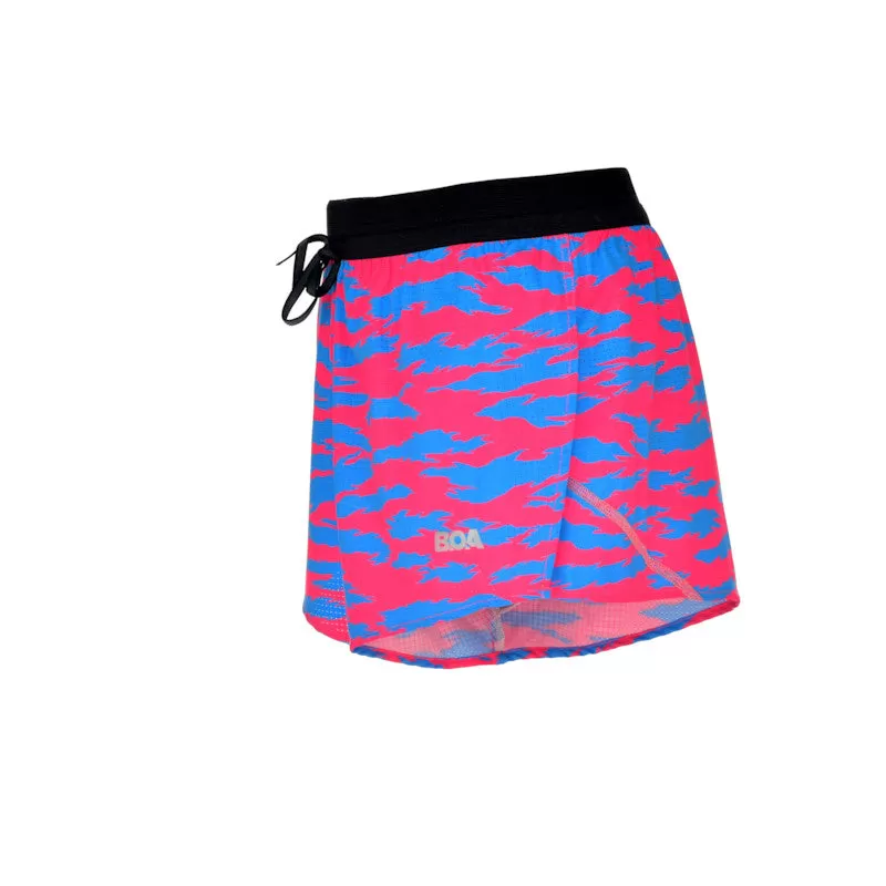 Men's Aeroelite 2" Split Shorts- Torn Camo Pink/Blue