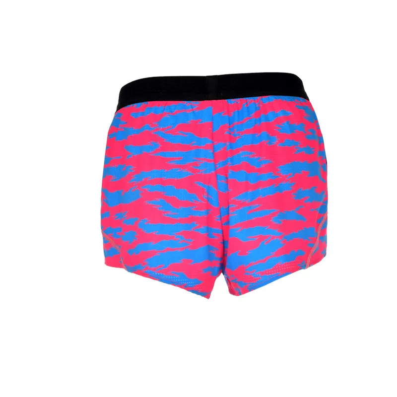 Men's Aeroelite 2" Split Shorts- Torn Camo Pink/Blue