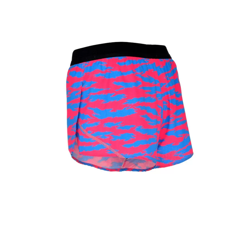 Men's Aeroelite 2" Split Shorts- Torn Camo Pink/Blue